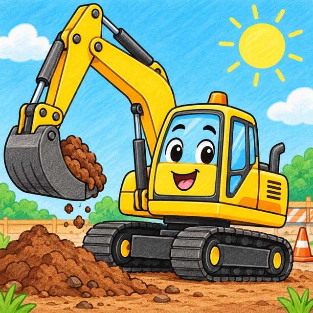 Vehicles & Machines coloring category illustration