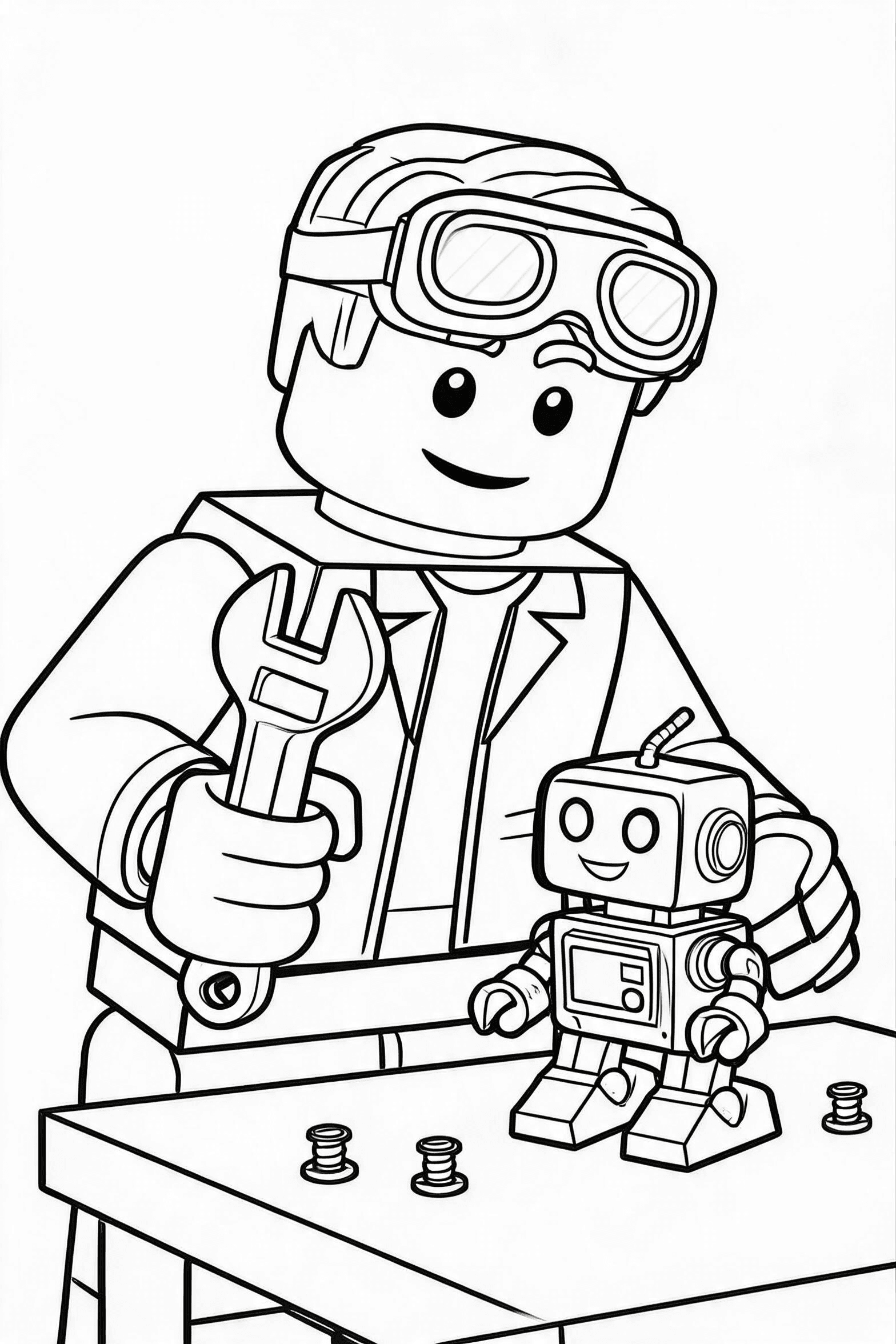 Roblox Workshop Inventor Coloring Page - More roblox coloring pages